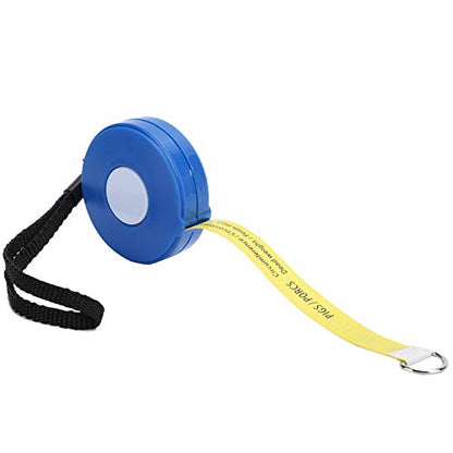 Body Weight Tape Measure, Retractable 2.5m PVC Measuring Tape for Livestock, Farm Use - Tear - Proof and Waterproof, Dual Size Tables for Pigs and Cattle