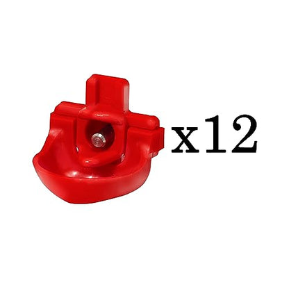 RentACoop DIY Waterer Kit - Horizontal Nipples with Dribble Dish and Installation Tool - Great for Chickens, Turkeys, Peafowl, and Other Poultry - 12 Pack - size: 12 Pack
