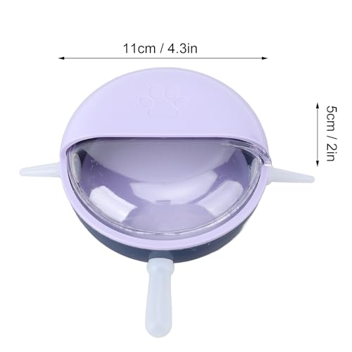 Puppy Milk Feeder,Puppy Feeder Milk Bowl Multi Nipples Plastic Easy to Clean Anti Flatulence for Kitten Pet (Purple) - color: Purple