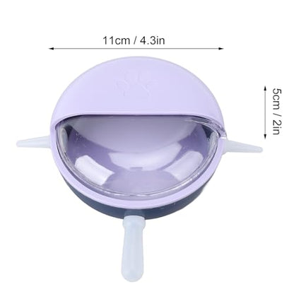 Puppy Milk Feeder,Puppy Feeder Milk Bowl Multi Nipples Plastic Easy to Clean Anti Flatulence for Kitten Pet (Purple) - color: Purple