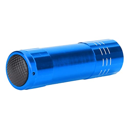 SUNGOOYUE Egg Candler Tester, LED Cool Light Egg Candling Lamp, Metal and Plastic Tester for Chicken Duck Goose Quail Eggs, 3 AAA Battery, Farm Hatchery Backyard Breeding (Blue) - color: Blue