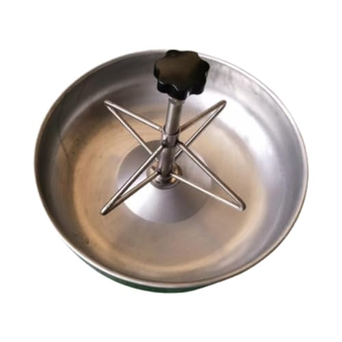 Pig Trough,Food Feeder,Stainless Steel Food Dispenser,Farm Supplies Tray,Small Animals Fodder Slot,Pig Feeder for Farm Piglet, Dia 28cm - size: Dia 28cm