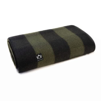 Arcturus Military Wool Blanket - Warm, Thick, Washable - Great for Outdoors, Camping, Stadium Blanket, Picnics, Travel - Car & Bushcraft Survival Kits - color: Green Buffalo