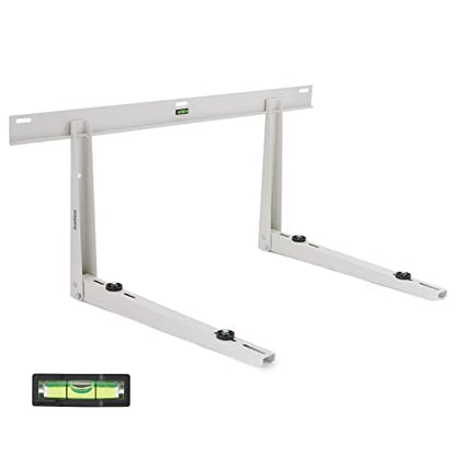 Ivation Split AC Mounting Bracket, Universal Heavy-Duty Outdoor Wall Mount System with Hardware & Level for Ductless Mini Split Air Conditioner Condenser & Heat Pump Units, 440 Lb. Max Capacity