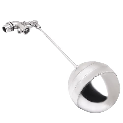 Adjustable Float Ball Valves - 3/4" NPT Male Thread Stainless Steel 304 Elbow Flow Control Float Valve for Automatic Water Level Control Tank Pond Water Tower - size: 0.75 Inch