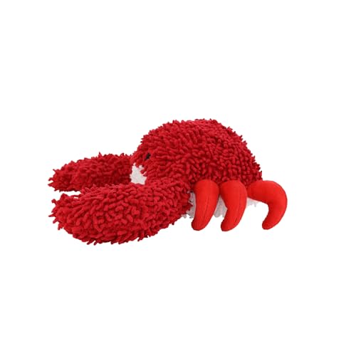 MIGHTY® 2 Pack Microfiber Medium Crab Dog Toys | Ultra Durable Plush Toy with Multiple Layers & Reinforced Seams , Washable and Floats , Mighty® Construction - color: 2PK Red Crab