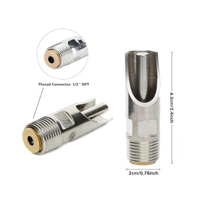 Pack of 10 Stainless Steel NPT 1/2" Automatic Pig Nipple Drinker for Sows Piglets Drinking