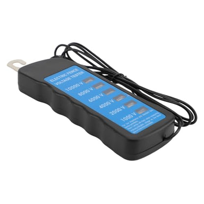 Electric Fence Voltage Tester, Digital Handheld Fault Finder, Livestock Fence Checker with LED Display for Daylight Use, Ergonomic ABS Voltmeter for Farm and
