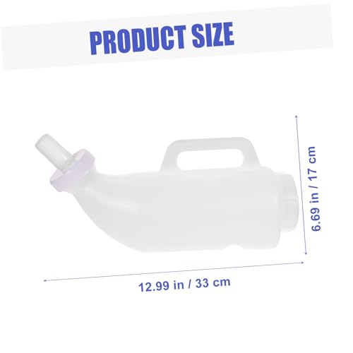 Outanaya 2L Calf Nursing Bottle Set Thickened Livestock Feeding Bottles for Calves Comfortable to Hold Design 2-Pack White Random Color