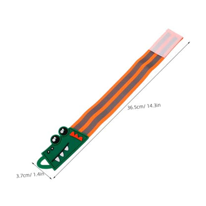 YARNOW Reflective Wrist Strap Trouser Leg Belt Elastic Band Reflective Belt Elastic Boot Bands Camping Pant Leg - color: Orange