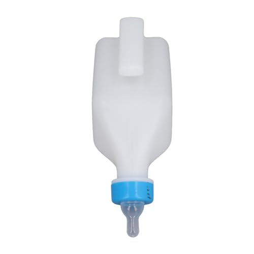Pongnas 850ml Pet Nursing Bottle Kit with Soft Rubber Teat for Lambs Goats Piglets Portable ABS Livestock Feeding Handle Easy to
