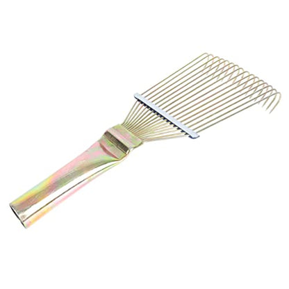 TOYANDONA Horse Grooming Brush Rake for Cattle and Livestock Lightweight Pet Hair Tool with Skid Handle Mud and for Easy Grooming