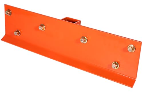 Bonbo Tractor Grab Hooks Compatible with Kubota Tractors - Bolted on Compact Tractor Bucket Grab Hooks with D Rings and 2" Receiver, Orange