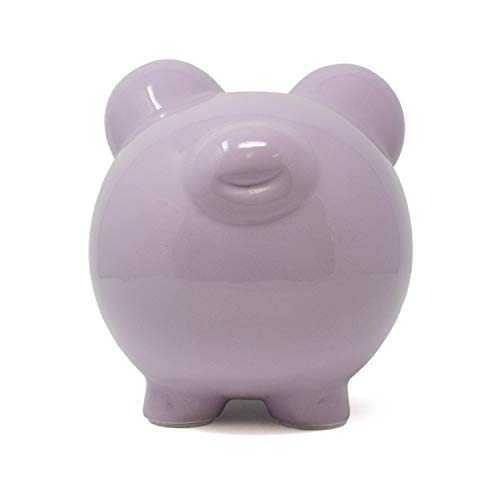 Child to Cherish Ceramic Piggy Bank, Purple - color: Purple