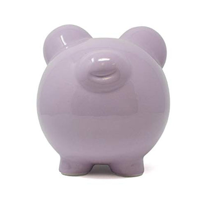 Child to Cherish Ceramic Piggy Bank, Purple - color: Purple