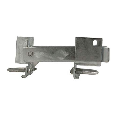 Chain Link Fence Commercial Strong Arm Double Gate Latch for 1-5/8" thru 2" Gate Frames Pipe Sizes. Use this Double Gate Latch Where 2 Gates Swing Together.