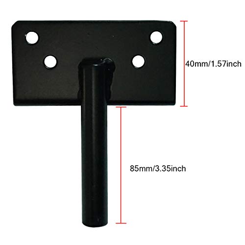 Self-Locking Gate Latch Heavy Duty Post Mount Automatic Gravity Lever Wood/PVC Fence Gate Lock with Fasteners Hardware,for Secure Pool |Yard | Garden, Steel,Black - color: Black
