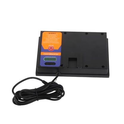 Zerodis Automatic Chicken Coop Door, Solar Powered Opener with Timer Light Sensor HD LED Display, Iron Metal Plastic Frame for Chicken Duck Goose Poultry Safety (Black) - color: Black