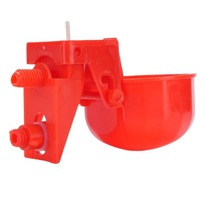 Generic Chicken Watering Cup Robust Plastic Detachable Easy Clean Water Feeder for Poultry Farming 8 Pieces