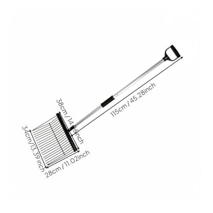 Gralara Manure Fork Bedding Fork Heavy Duty Livestock Equipment for Stable, Barn