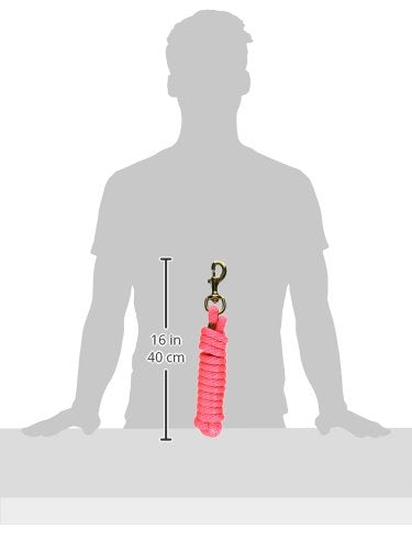 Hamilton Poly Horse Lead Rope with Bolt Snap, 10' Long x 5/8" Thick, Hot Pink, Barn Horse Tack for Daily Use - color: Hot Pink