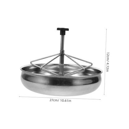 MERRYHAPY Stainless Steel Pig Feeder Large Capacity Goat Feeder Livestock Water Troughs