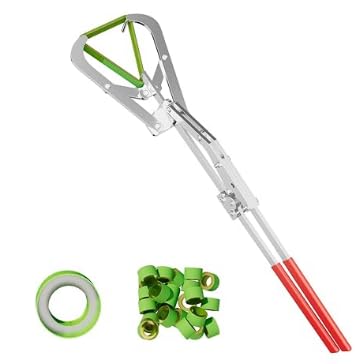 Extra Large Castration Banding Tool, Cattle Goat Bander with 24 Castration Bands, Easy to Operate, Rugged, for Large Sheep, Bull, Goat, Calf, Pig, and Cattle