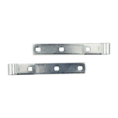 National Hardware N130-054 290BC Screw Hook and Strap Hinges 2-Pack 8 in Zinc Plated Steel Gate Hardware for Outdoor Gates Barn Door Hinges Adjustable Metal Fence Hinges - size: 8 Inch