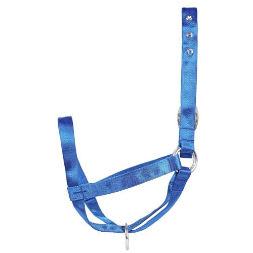 perixir Cow Halter Cattle Halters Calf Halter，Adjustable Nylon Livestock Cattle Halter，for Miniature Horse Donkey Goat Foal - color: Blue, size: Large