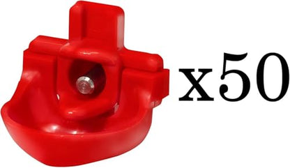 RentACoop DIY Waterer Kit - Horizontal Nipples with Dribble Dish and Installation Tool - Great for Chickens, Turkeys, Peafowl, and Other Poultry - 50 Pack - size: 50 Pack
