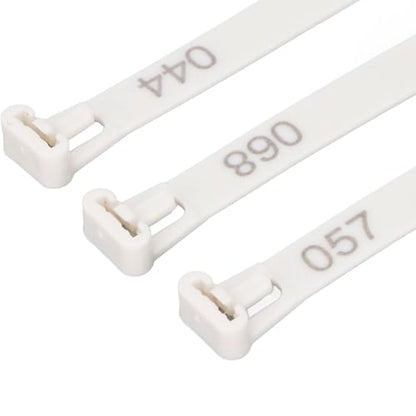 Rengue Numbered Chicken Leg Bands, Easy Apply Poultry Identification Rings, 100 Pieces for Ducks, Chicks, Geese, and Pigeons Numbered Chicken Leg Bands, PP Material, Nan Gardening (White) - color: White