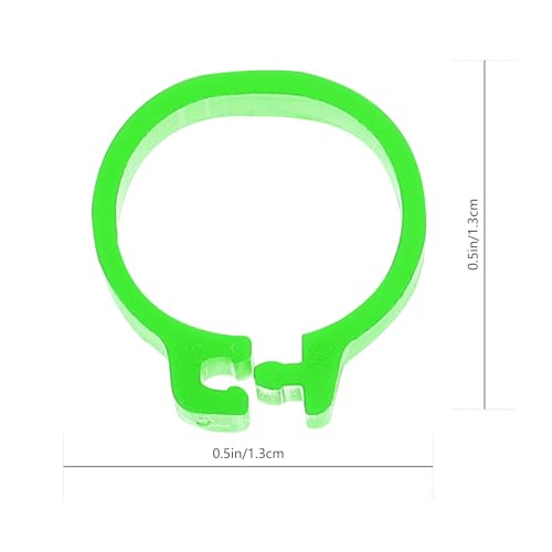 Happyyami Pigeon Carrier Rings 10mm Pigeon Foot Rings Reusable Identification Bands for Birds - color: Green