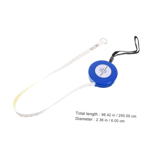 Animal Weight Tape Measure 2.5m Blue Multipurpose Cattle Pig Goat Girth Measuring Tape for Livestock Body Size and Weight Measurement Style