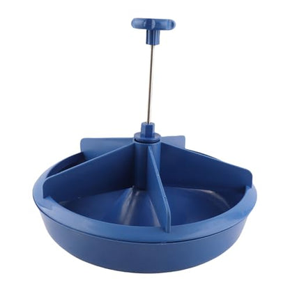 Feeder, 5 Slots Plastic High Capacity Feeding Bowl, Trough with Removable Inner Components for Pigs and Livestock