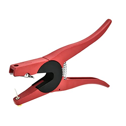 Cattle Ear Tags,Ear Tag Applicator,Sheep Ear Tag Plier,Pig Cattle Ear Tag Plier Livestock Tool for Cow Sheep Goat Farm Animals Red,Animal Identification Card Installation Tools, animal ears ear t