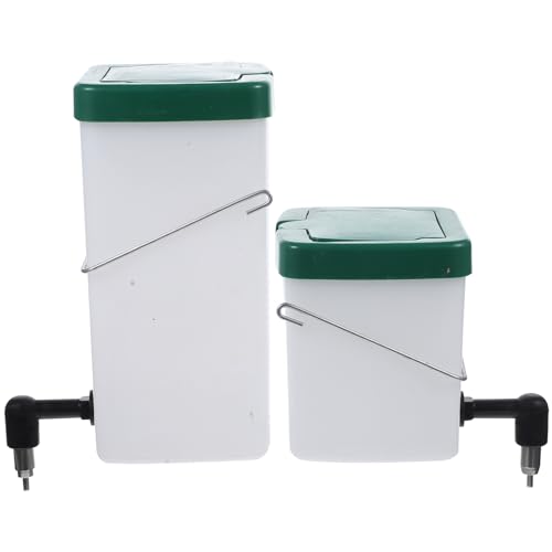 2Pcs Rabbit Water Dispenser Automatic Hanging Bunny Waterer with Hook Design Safe and Easy to Install Drinking Equipment for Rabbits and Guinea Pigs Cage