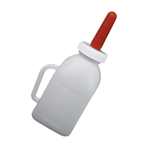Calf Feeding Bottle with Nipple and Comfortable Grip Calf Feeders 1-5L Large Capacity Easy Feeding - color: 1 Liter