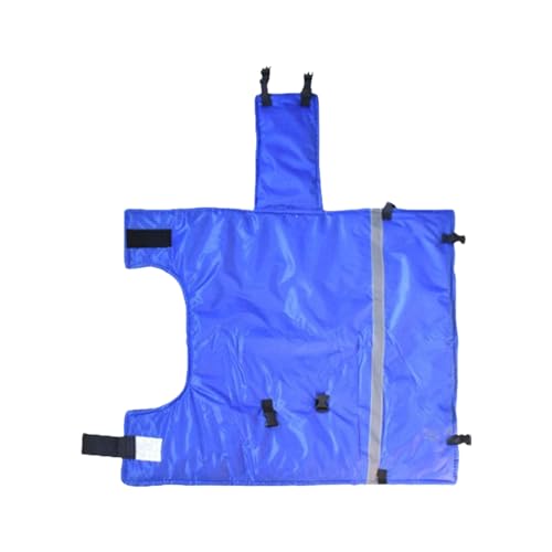 Reinforced Calf Blanket Jackets with Reflective Strips Thickened Windproof Calf Warm Coat for Cold Weather Farming Use Insulated Livestock Vest