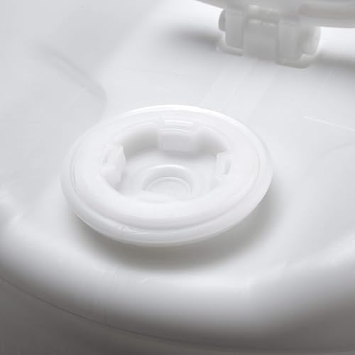 15 Gallon Drum | Tight Head Drum | Water Storage | Chemical Storage | 2" & 3/4" Fittings | Food Grade | BPA Free | HDPE |UN Rated | Natural Color - color: Natural (White)