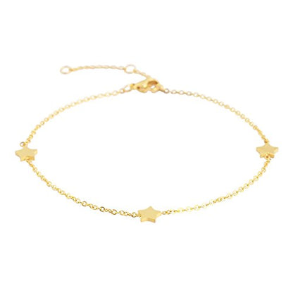 Charms Anklet Foot Bracelet for Women - color: Gold Star