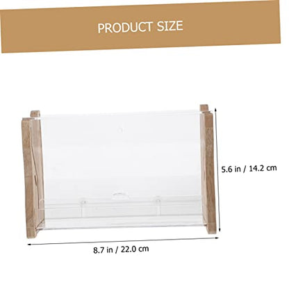 Yardwe Automatic Food Trough Chicken Feeder Acrylic Bowl Rutin Chicken Cage Easy to Install Pet Feeding Container
