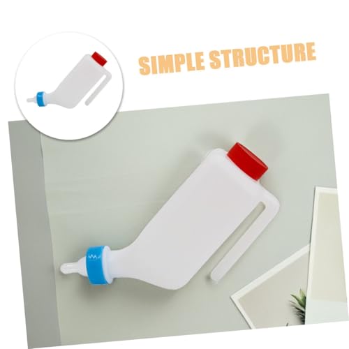 Balacoo Pig Nursing Bottle for Small Animals 1pcs Goat and Lamb Feeding Bottle Sturdy Milk Drinker for Piglets and Livestock Easy to Use Animal Feeder