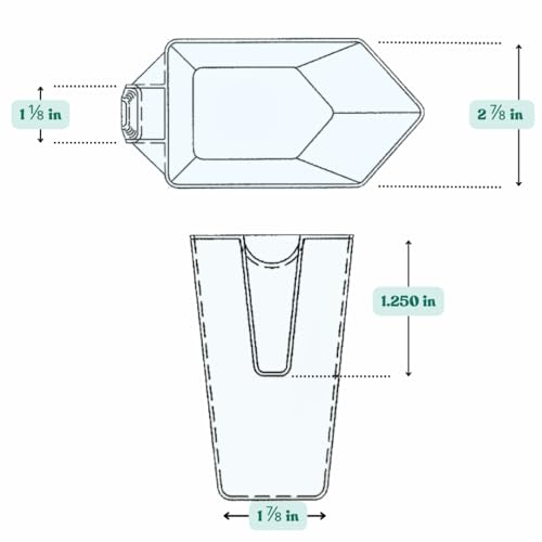 2 Cup (1 Pint | 16 Oz. | 500 mL) Scoop for Coffee, Protein Powder, Pet Food, Spices, Grains and Dry Goods – Plastic Food-Grade, BPA-Free Measuring Cup (Pack of 1) - size: 500 mL | 2 Cup | 1 Pint | 16 Oz.