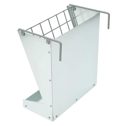 KUAFU Hay Feeder 2 in 1 Hay Rack Wall Mount Goat Feeders，Heavy Duty Galvanized Steel Hanging Feeders for Farm Livestock Small Goat & Sheep Grain Indoor Outdoor Uses | Galvanized Steel Hanging Feeders for Farm Livestock Small Goat & Sheep Grain Indoor Outd
