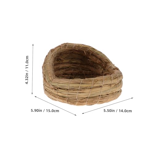 2pcs Woven Chicken Nesting Box Pad for Breeding Straw Woven Chicken Laying Coop