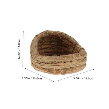 2pcs Woven Chicken Nesting Box Pad for Breeding Straw Woven Chicken Laying Coop