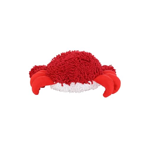 MIGHTY® 2 Pack Microfiber Medium Crab Dog Toys | Ultra Durable Plush Toy with Multiple Layers & Reinforced Seams , Washable and Floats , Mighty® Construction - color: 2PK Red Crab