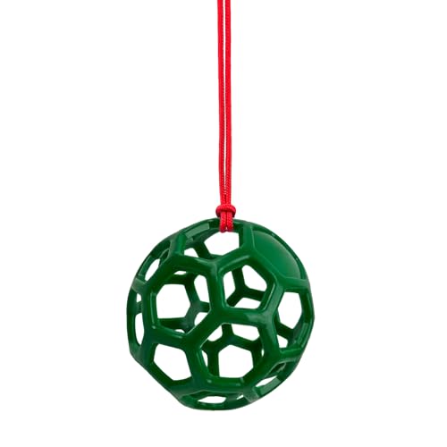 Farm Stall Hanging Feeder Toy Ball for Horses, Goats, Sheep – Durable TPR Feeding Ball, Hay Feeder for Animal Enrichment, Stretch-Resistant Design (Green) - color: green