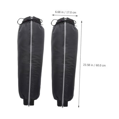 HEALLILY Reflective Windproof Calf Gaiters for Hiking Motorcycle Cold Weather Protection