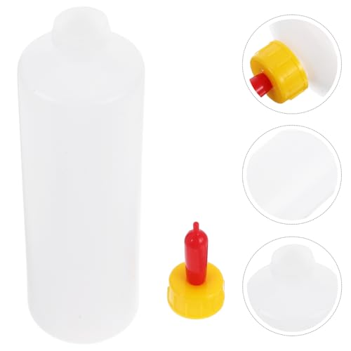 DOITOOL 5Pcs Goat Feeding Bottles 400ml Goat Nipple and Bottles Set Baby Goat Supplies for Small Animal Milk Feeder, for Farm Livestock Feeding